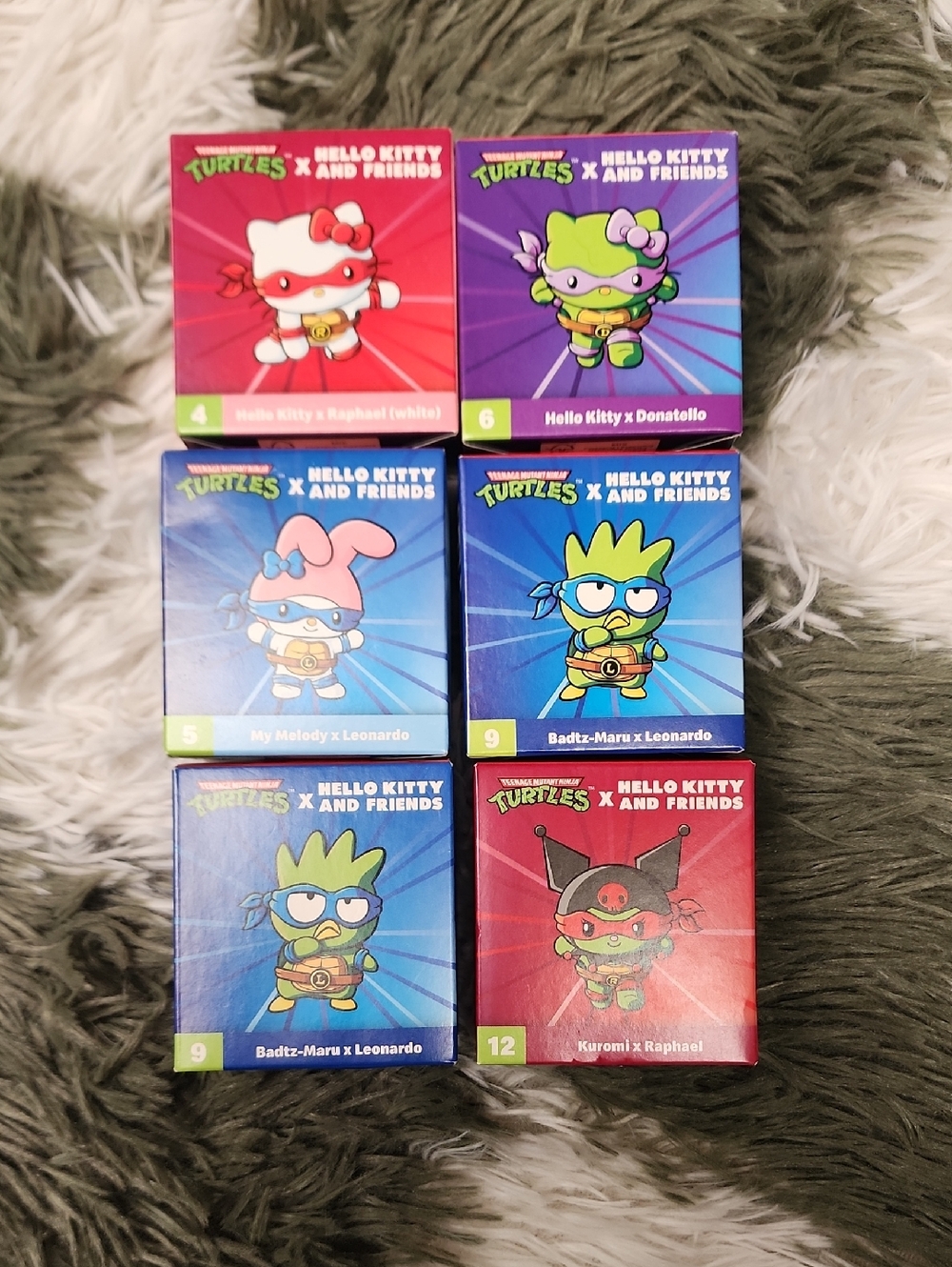 NIB Ninja Turtles X Hello Kitty Mcdonalds Toys